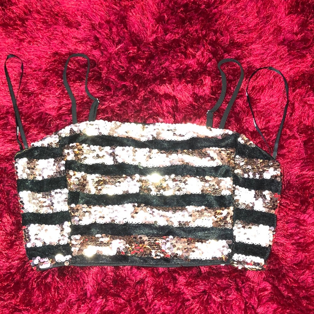 Sequins Halter Top